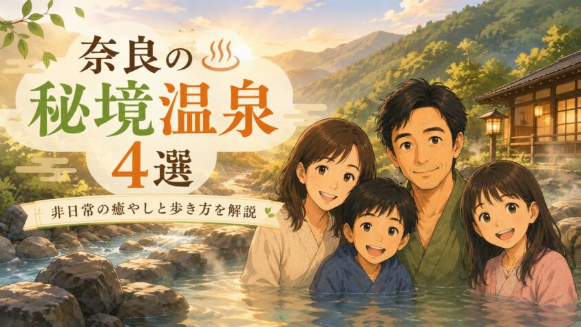 奈良の温泉で秘境を満喫できる厳選4スポット！非日常の癒やしと歩き方を解説