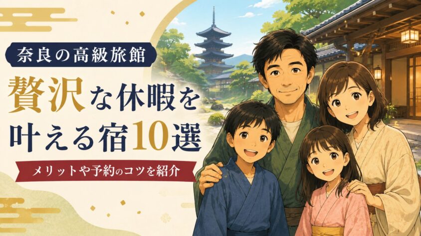 【奈良の高級旅館】贅沢な休暇を叶える宿10選！メリットや予約のコツを紹介